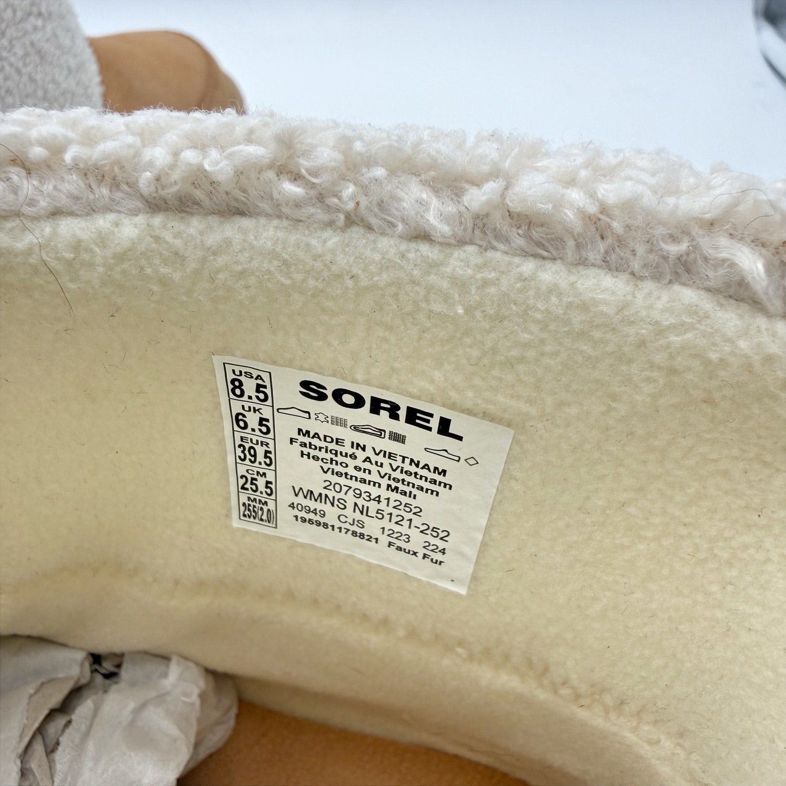 Sorel Womens Explorer lll Cozy Snow Booties US 8.5 Tan Suede WP Insulated NIB