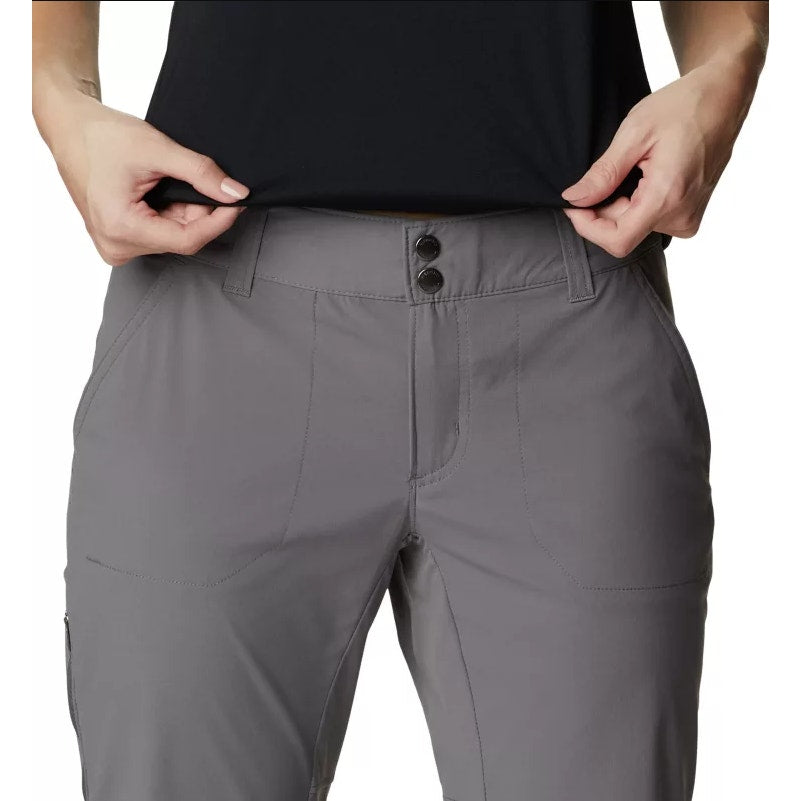 COLUMBIA Womens Saturday Trail Hiking Trousers Size 14 City Grey Roll Up Leg NWT