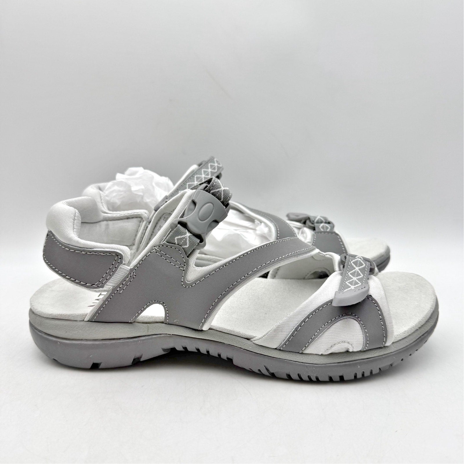 Natuarlizer Womens Angeles III Sports Sandals US 9 M EU 39 Grey Leather NIB