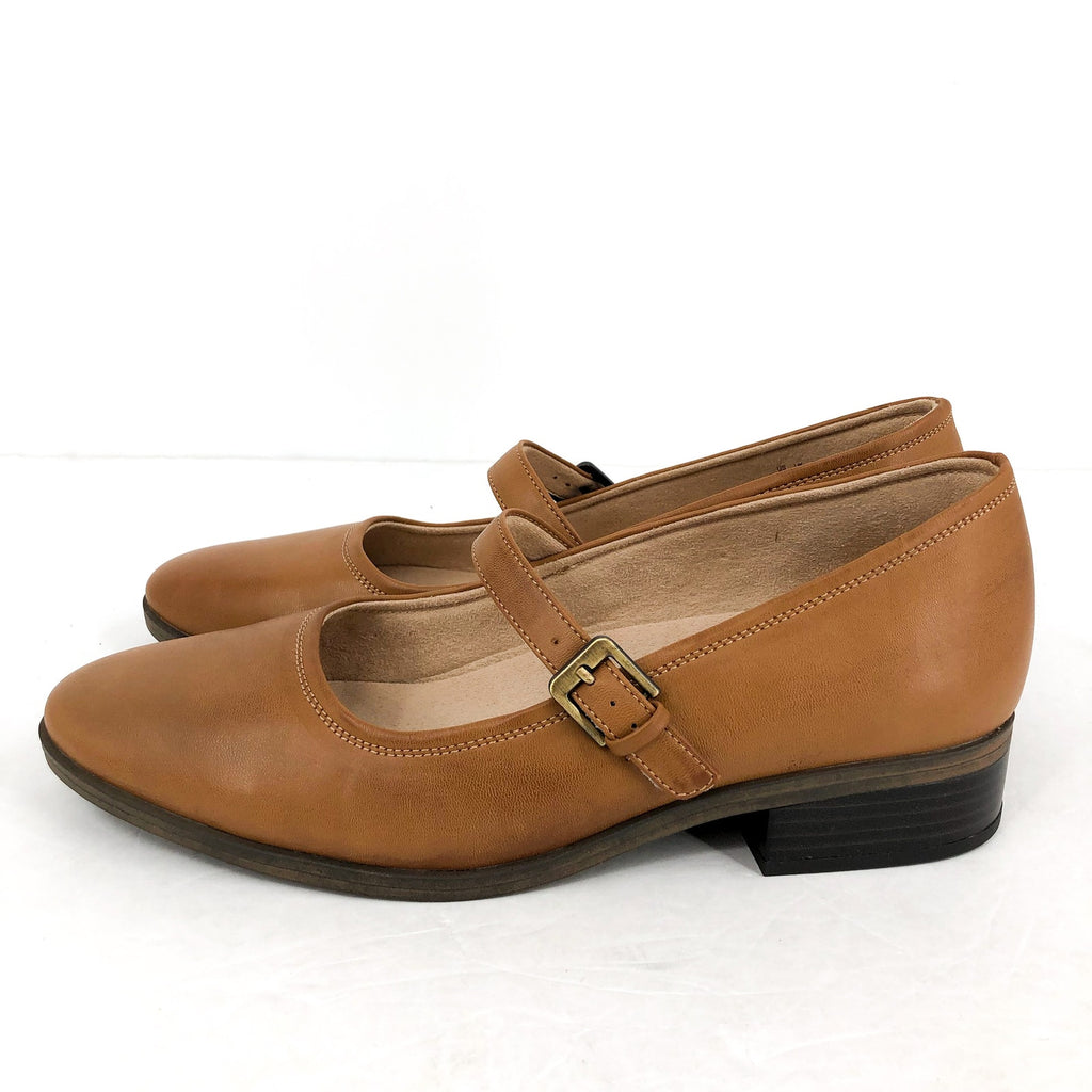 Soul Naturalizer Womens Ramona Mary Jane Flats US 7.5 Wide Brown Leather NIB