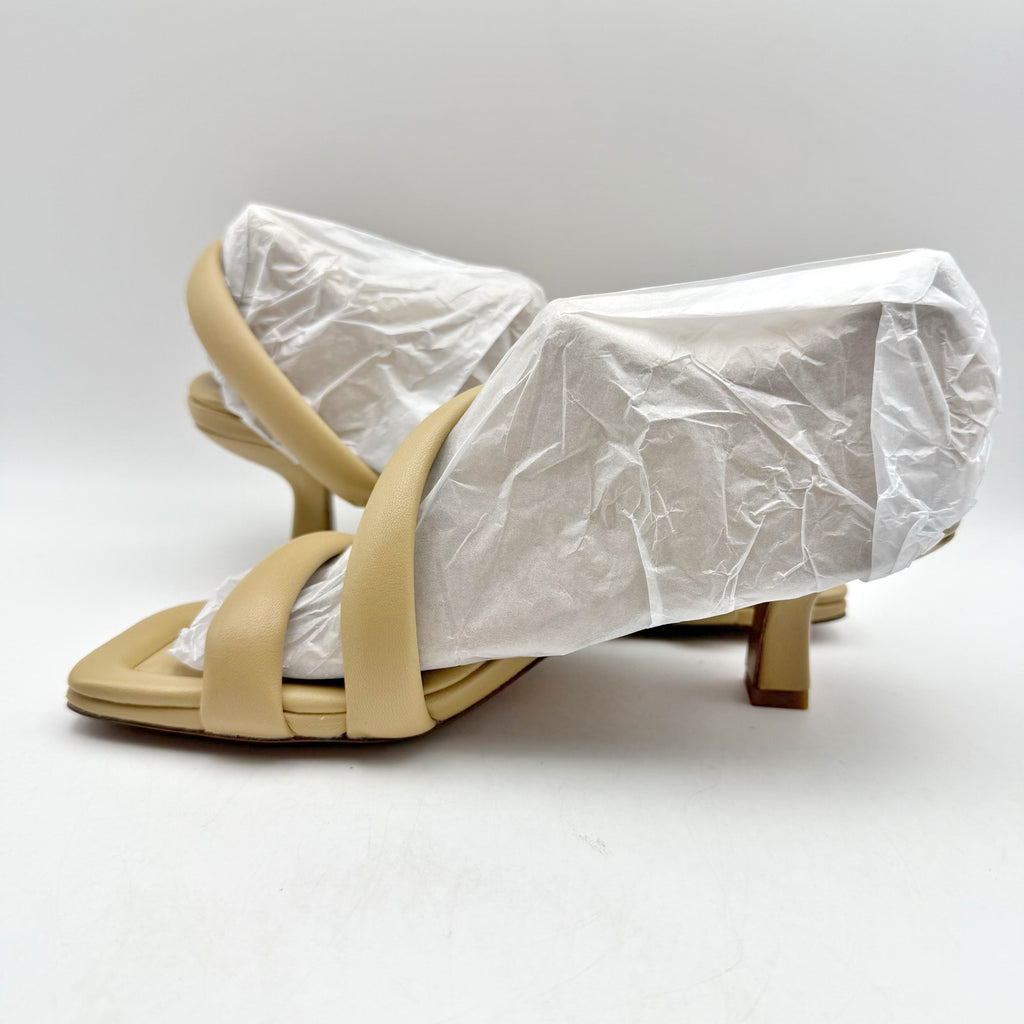 Vince Womens Coline Sandal Heel US 5.5M EU 35.5 Tan Nude Leather NIB