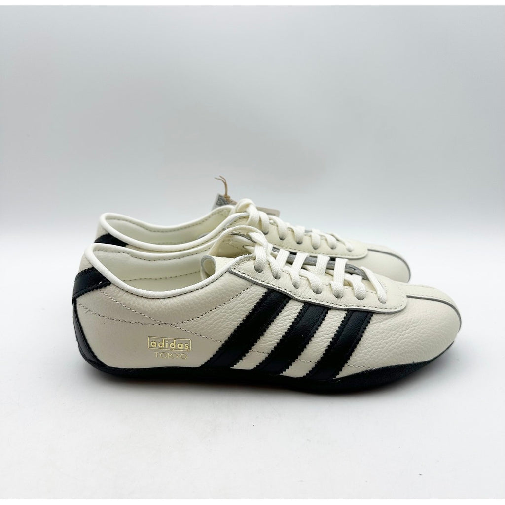 ADIDAS Womens Tokyo Casual Sneakers Size 5 Off White Black NWOB