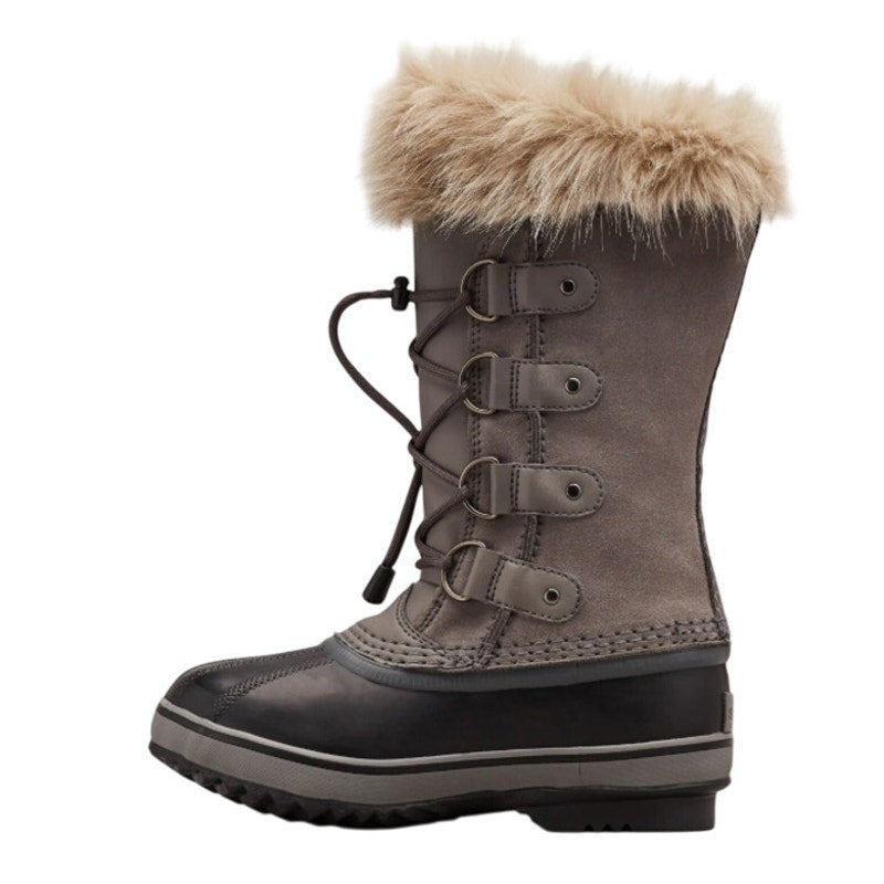 Sorel Kids Joan of Arc Duck Boots US 6 EU 38 Gray Brown Waterproof Snow NIB