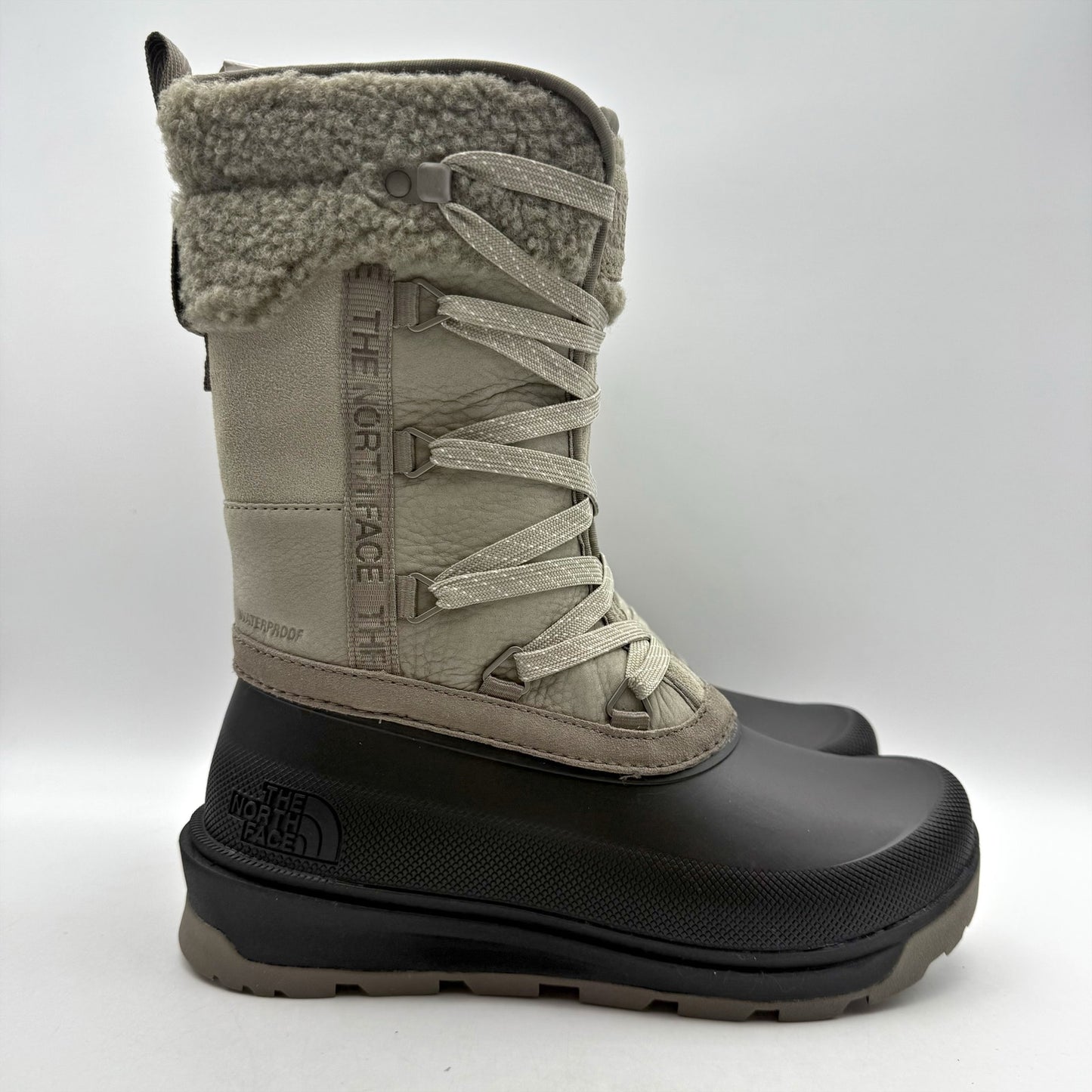 The North Face Womens Shellista V Mid Winter Boots US 6.5 Grey WP Insulated NIB