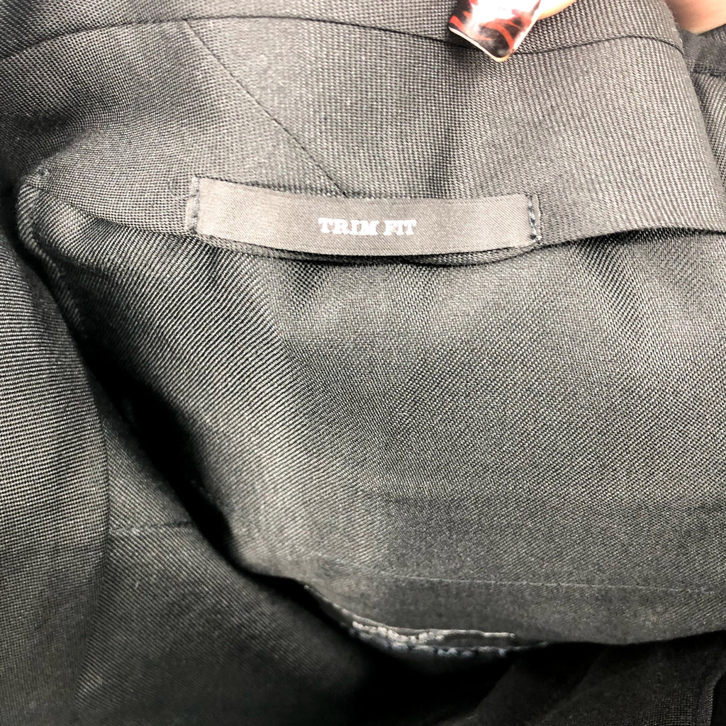 NORDSTROM Men's Tech-Smart Dress Pants Size 38R Black Trim Fit Trouser NWOT