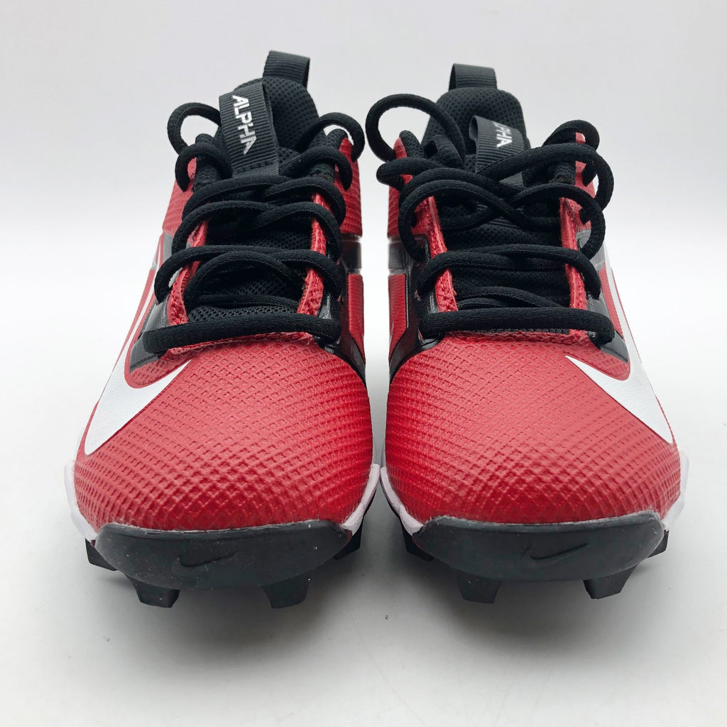 Nike Boys' Alpha Menace 4 Shark Football Cleats Size 10 Red White NWOB