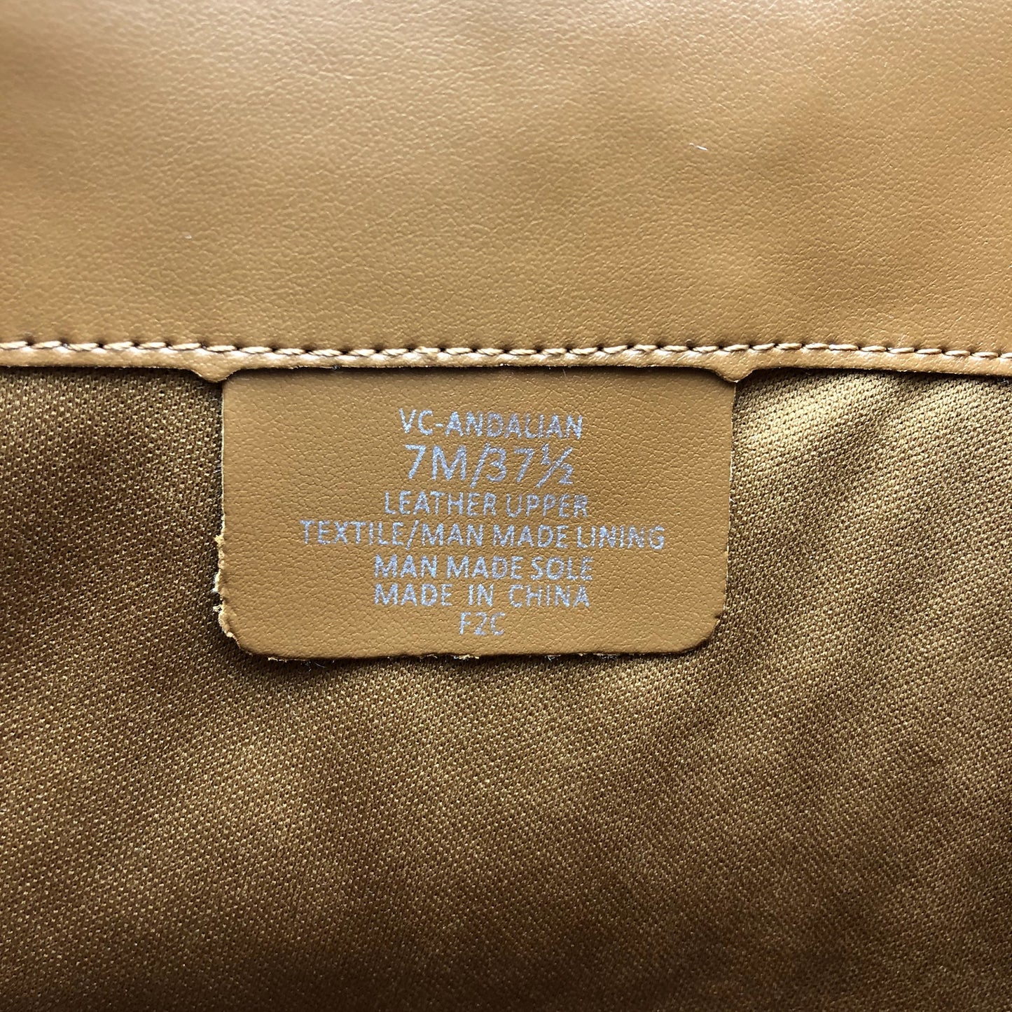 Vince Camuto Womens Leather Riding Boots Andalian Size 7 Brown Golden Walnut NWB