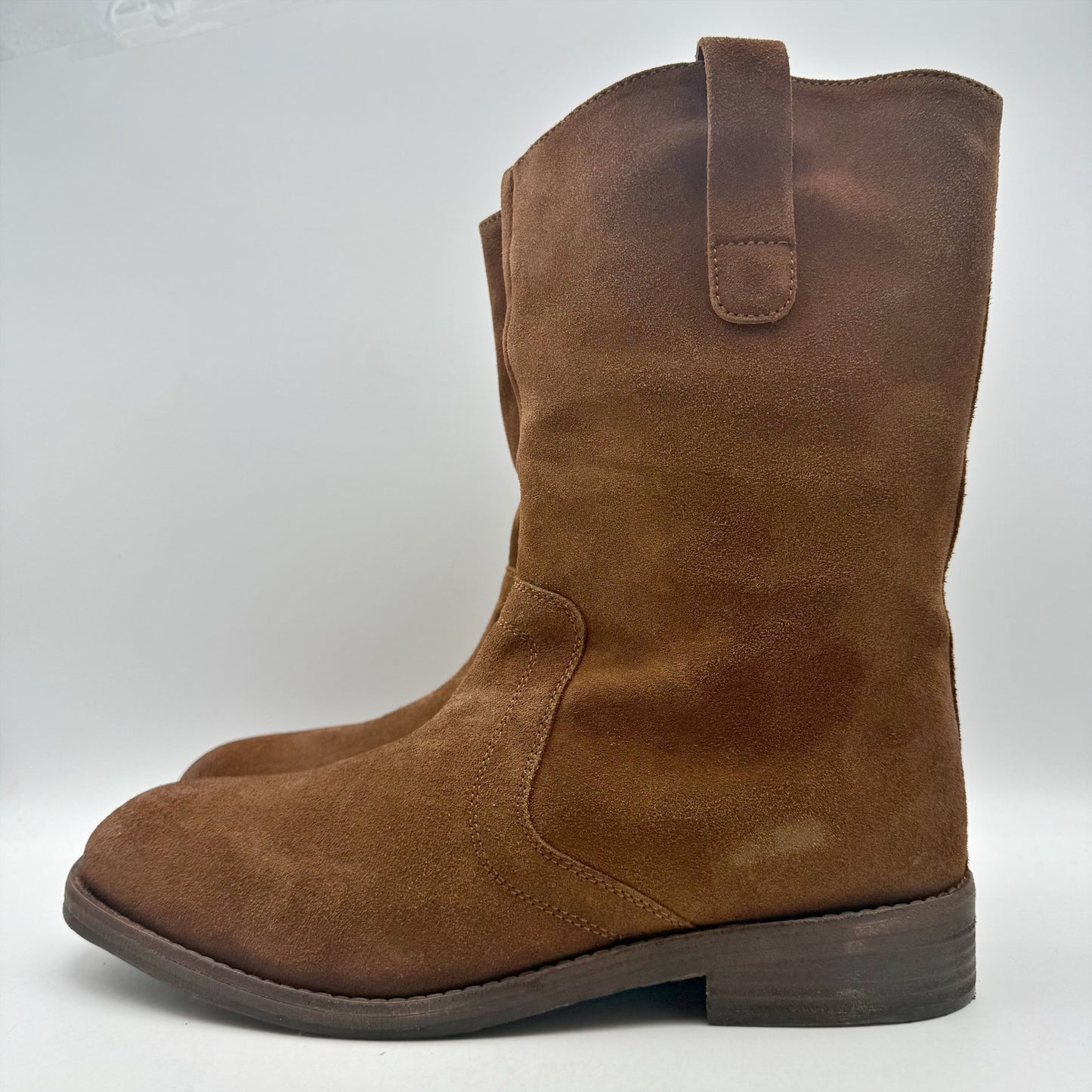 Free People Womens Easton Equestrian Ankle Boots US 9.5 EU 40.5 Brown Suede NIB