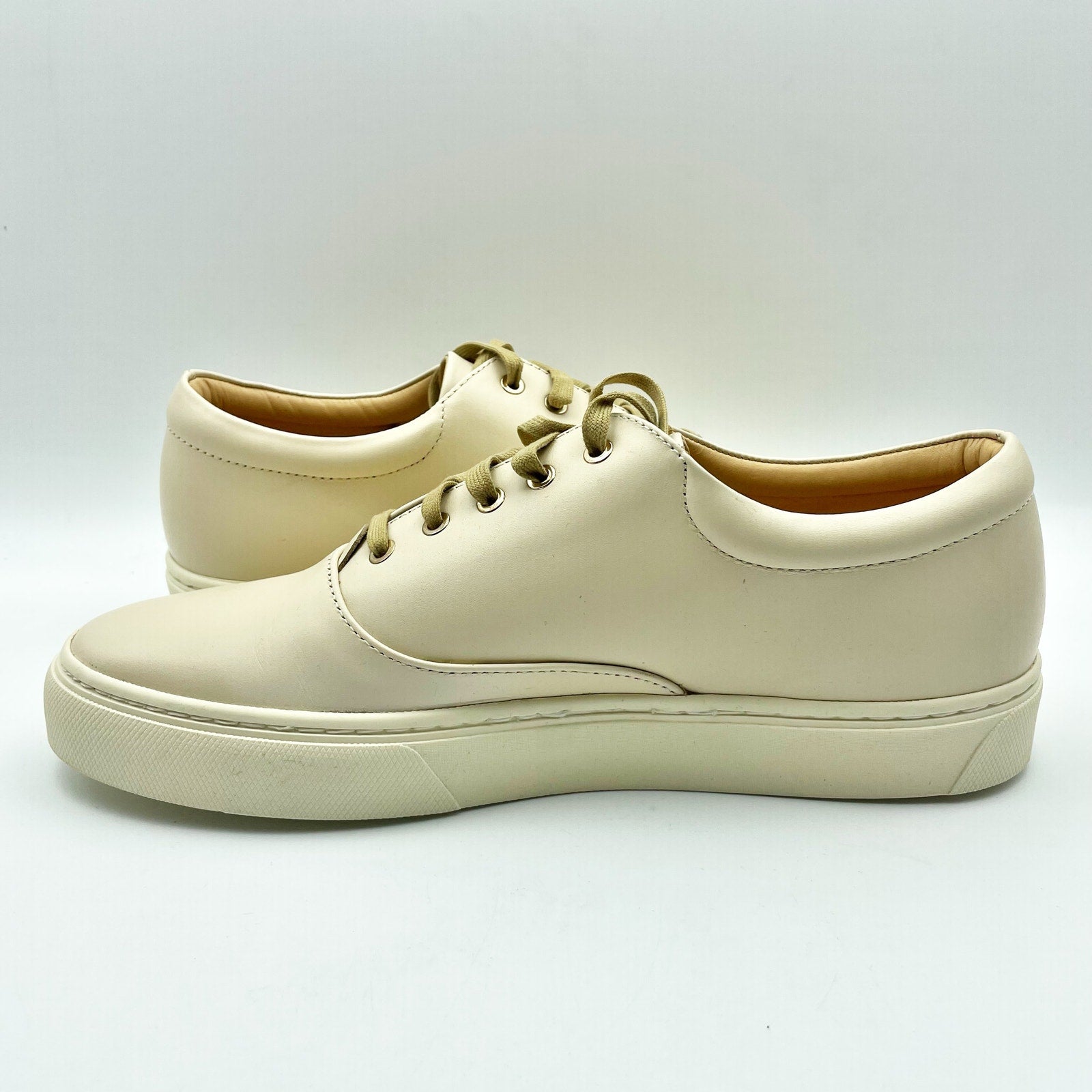 Nisolo Womens Everyday Casual Sneakers Size 10 Tan Cream Leather Waterproof NIB
