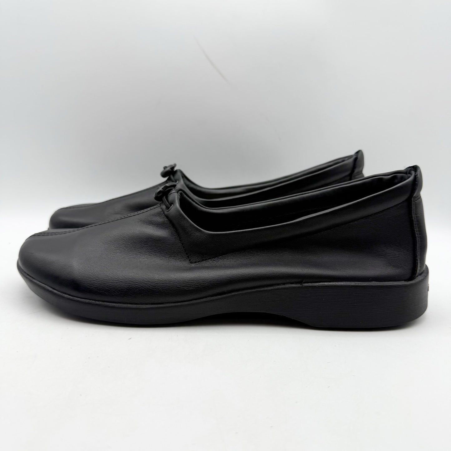 Arcopedico Womens New Queen II Loafers EU 41 US 10 Black Leather Slip On NWOB