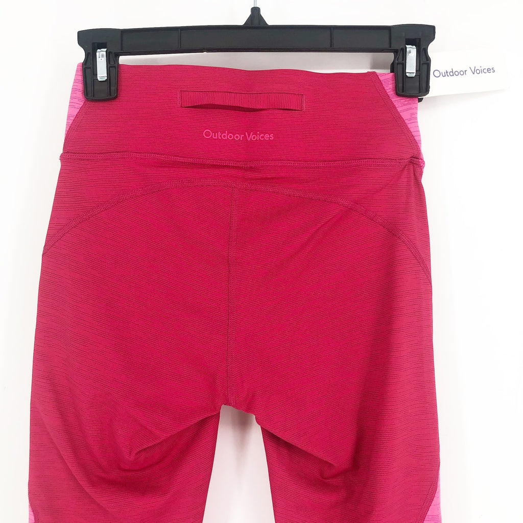 OUTDOOR VOICES Womens TechSweat Core 7/8 Legging XS Raspberry Pink NWT