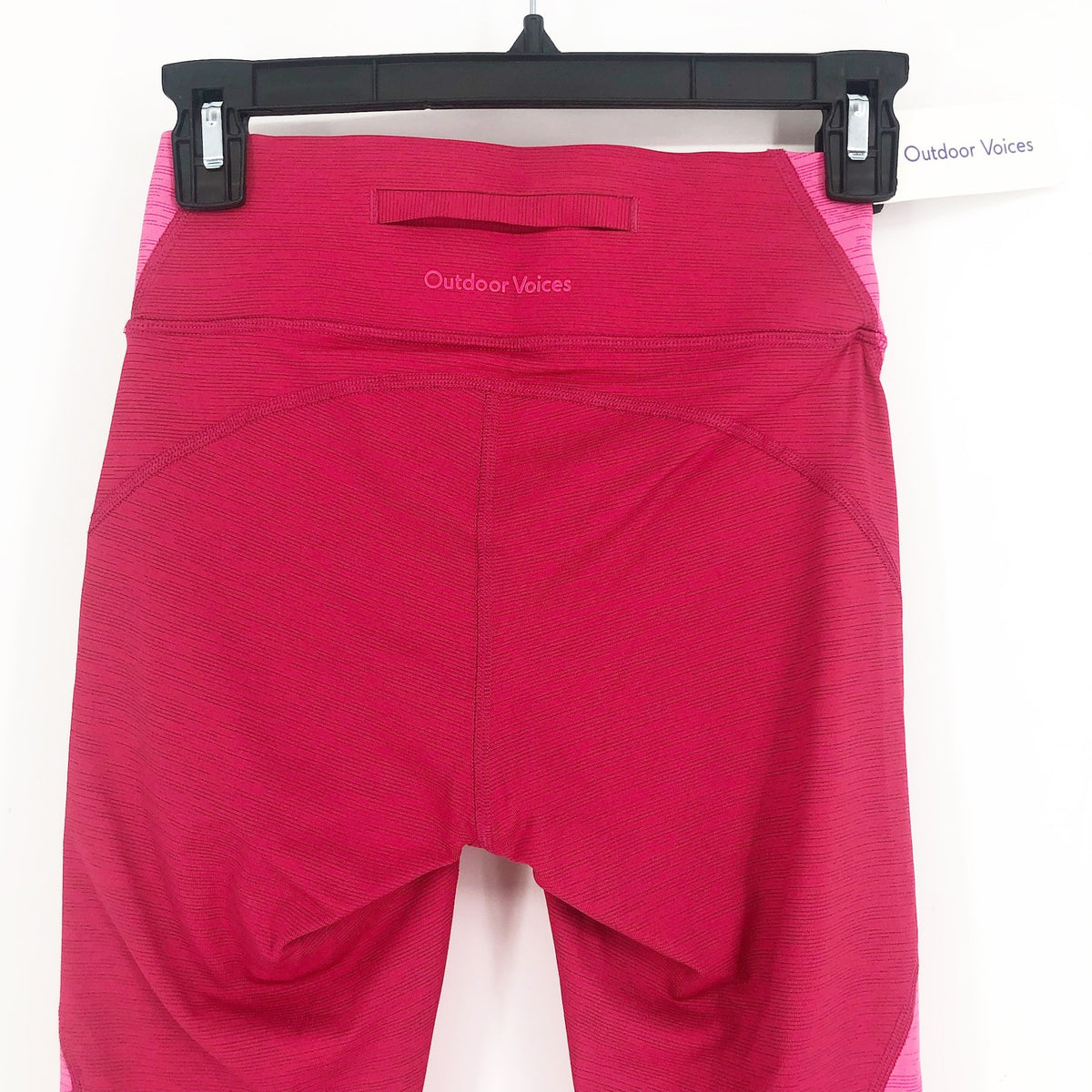 OUTDOOR VOICES Womens TechSweat Core 7/8 Legging XS Raspberry Pink NWT