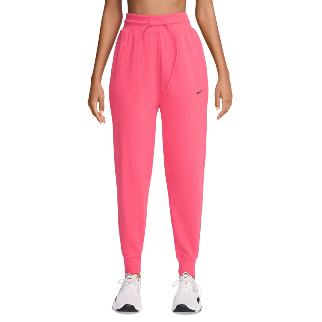 NIKE Women's Dri Fit 7/8 Joggers XS Aster Pink High-Waisted French Terry NWT