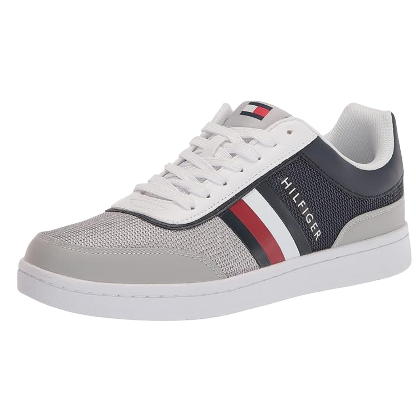 Tommy Hilfiger Mens Lessio Casual Sneakers Size 12 Grey Blue Red NIB