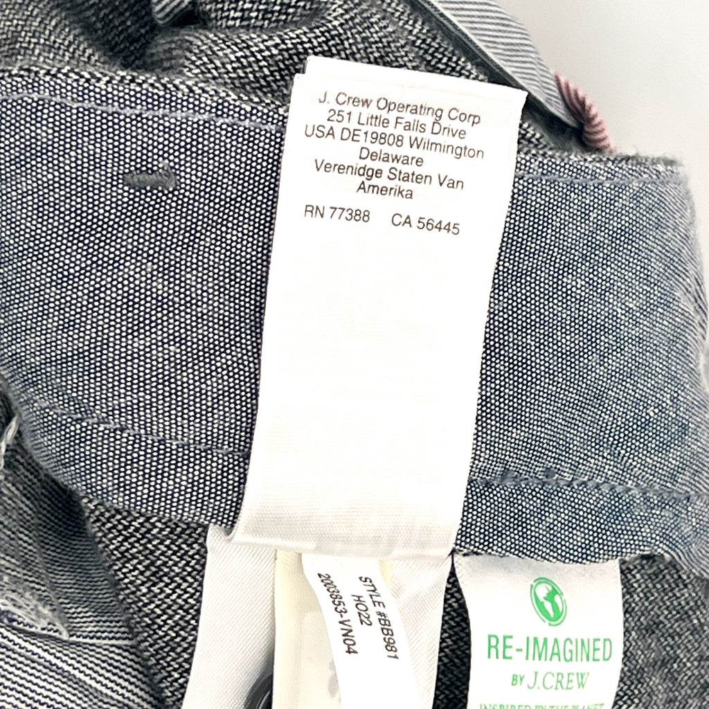 J.CREW Mens 770 Straight-Fit Tech Pants 33x32 Charcoal Gray Midweight BU844 NWT