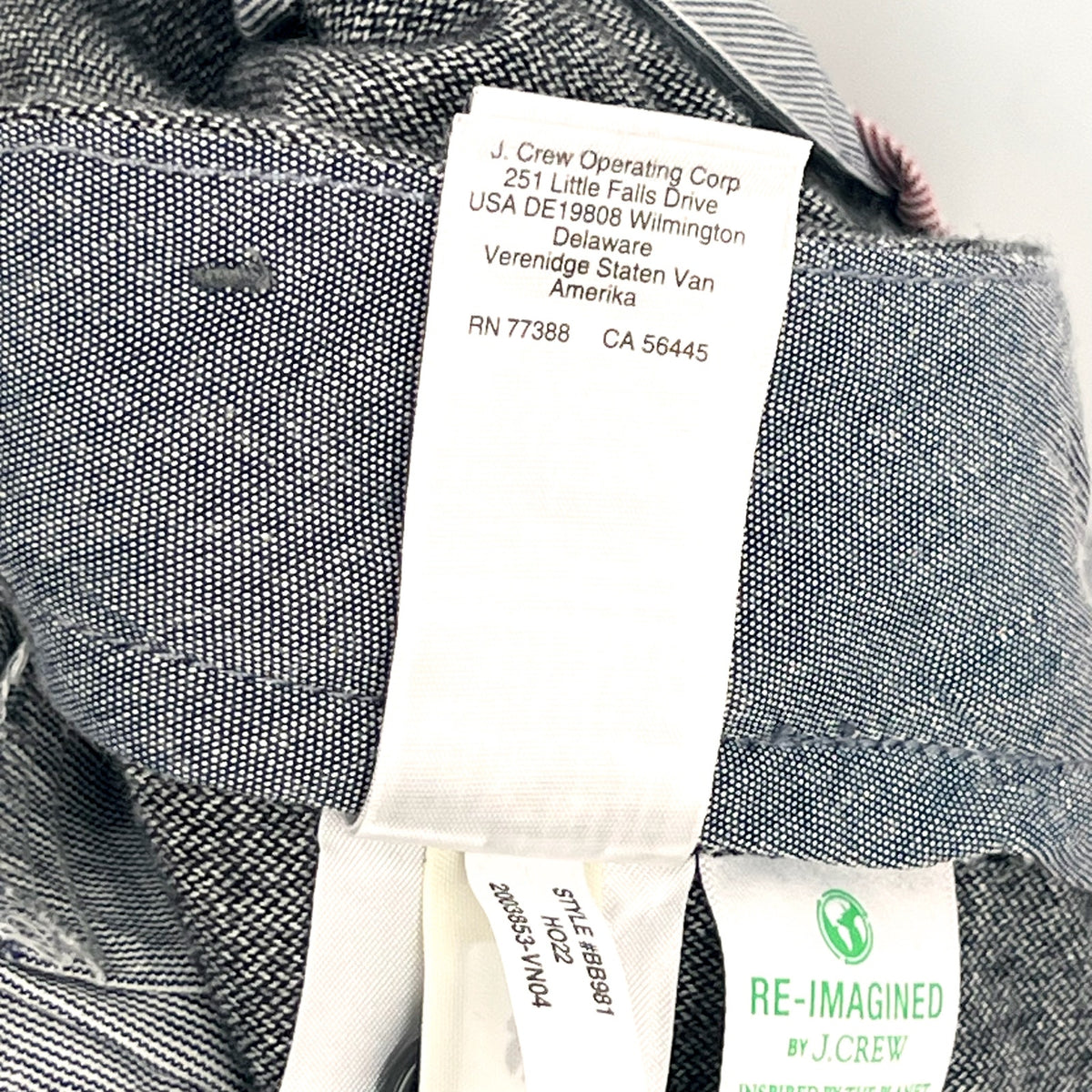 J.CREW Mens 770 Straight-Fit Tech Pants 33x32 Charcoal Gray Midweight BU844 NWT