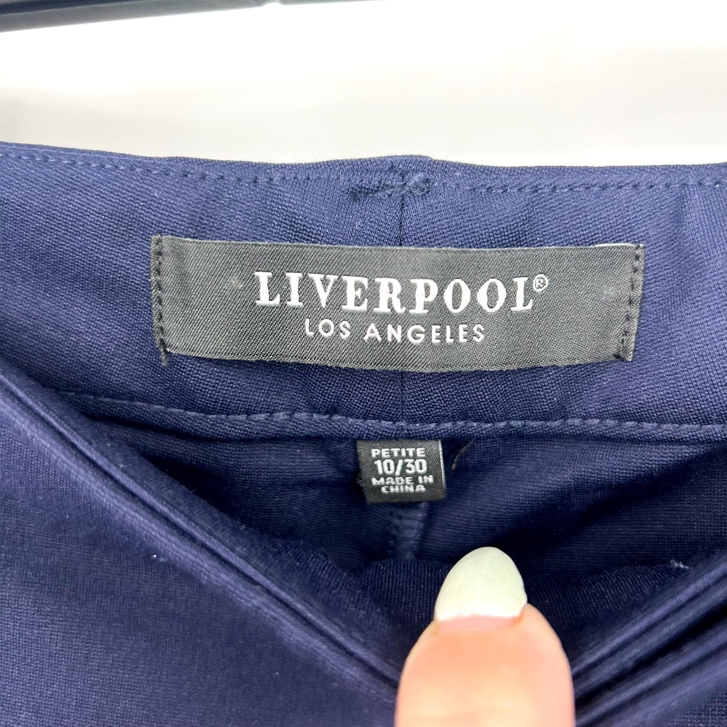 LIVERPOOL Kelsey Knit Trouser 10/30 PETITE Cadet Blue Super Stretch Pants NWT