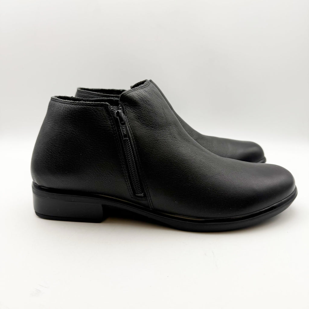 Naot Womens Helm Ankle Boots EU 41 US 10 Black Water-Resistant Leather NIB