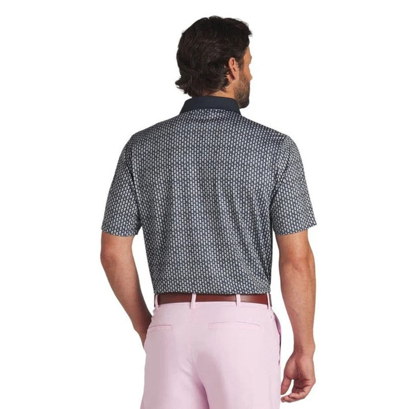 PUMA X ARNOLD PALMER Iced Tea Polo Shirt Small Navy Blue Short Sleeve Golf NWT