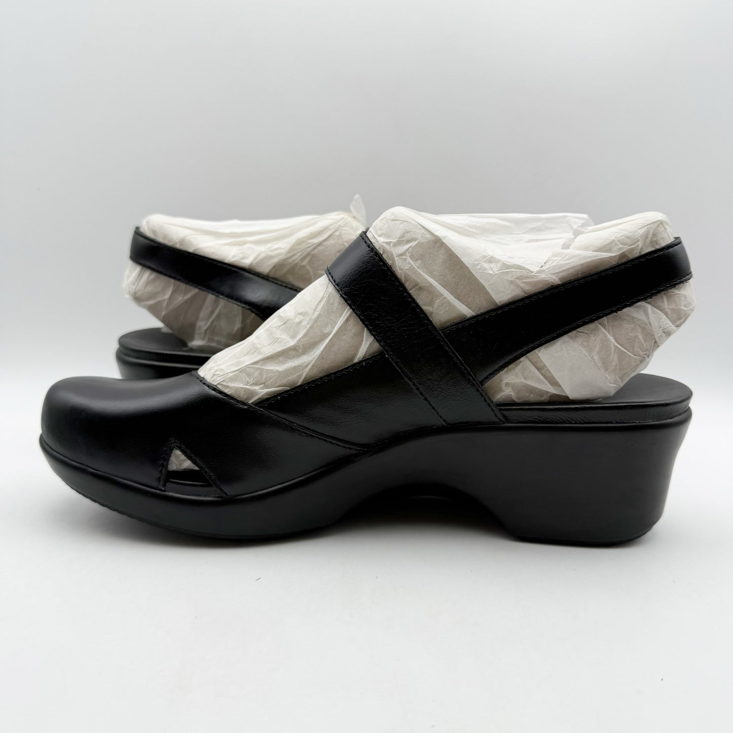 Alegria Womens Opheliah Clogs EU 42 US 11.5-12 Black Leather NIB