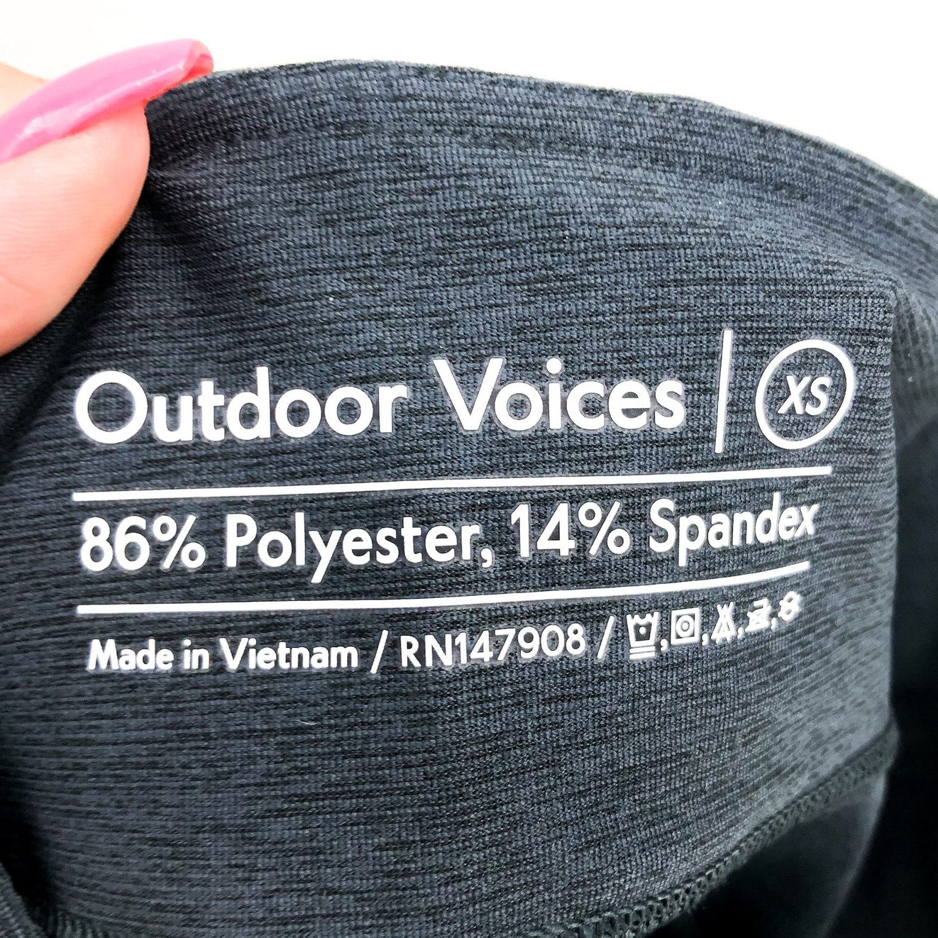 OUTDOOR VOICES Womens Double Time 10" Biker Shorts XS Charcoal Grey Mid Rise NWT
