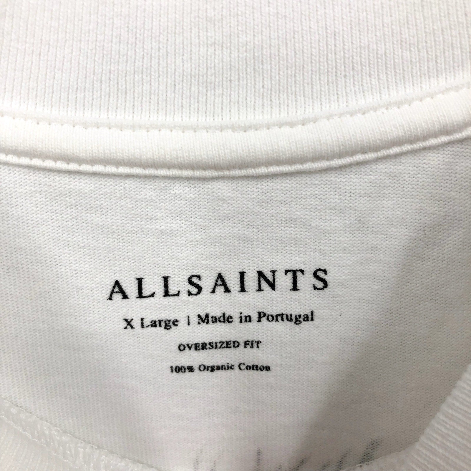 ALLSAINTS Men's Howlride Crew T-Shirt XL Optic White Short Sleeve Graphic NWT