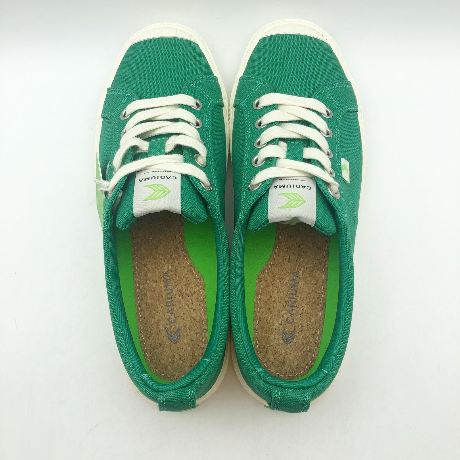 Cariuma OCA Low Canvas Sneaker WOMENS 12 MENS 10.5 Green Organic Cotton NIB