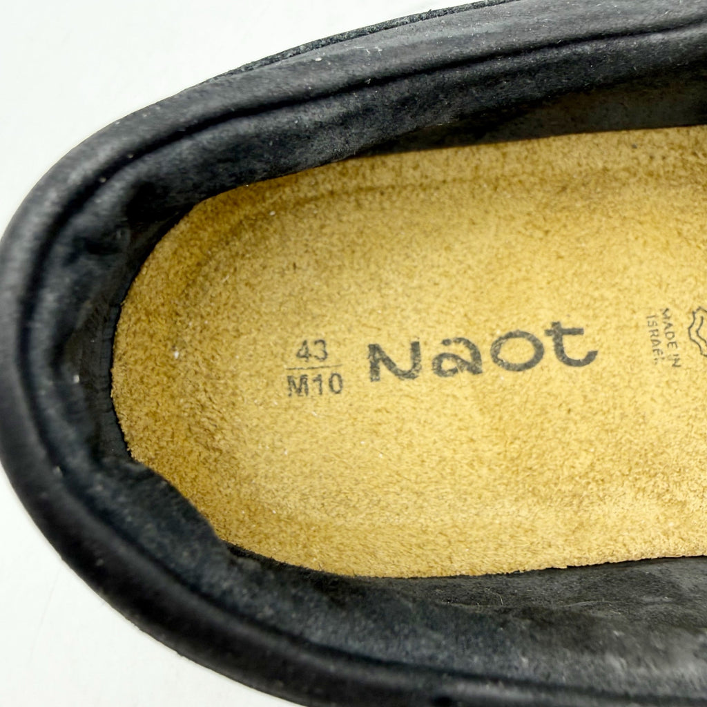 Naot Mens Director Slip On Shoes EU 43 US 10 Black Leather NWOB