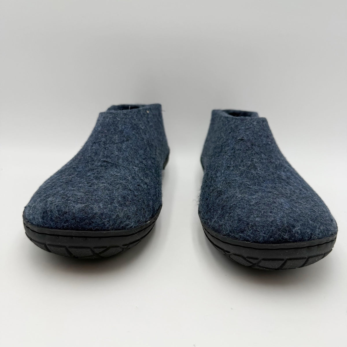 Glerups Womens Slip On Shoes Slippers EU 38 US 8 Navy Blue Wool NWOB