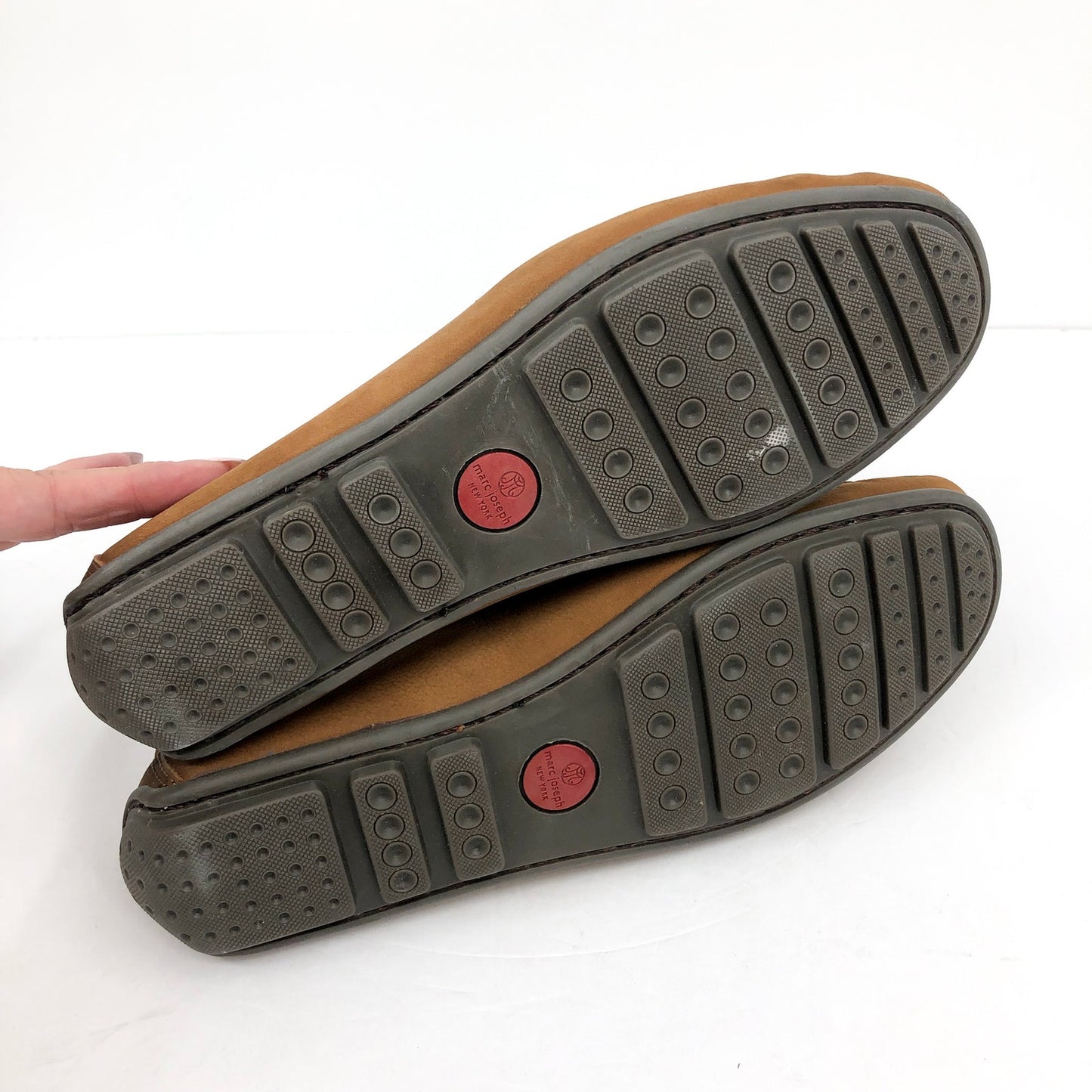 MARC JOSEPH NEW YORK Men's Nebraska Loafer 8.5 Havana Nubuck Leather Casual NIB