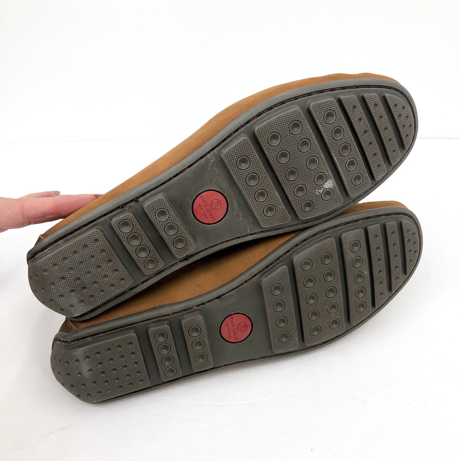 MARC JOSEPH NEW YORK Men's Nebraska Loafer 8.5 Havana Nubuck Leather Casual NIB