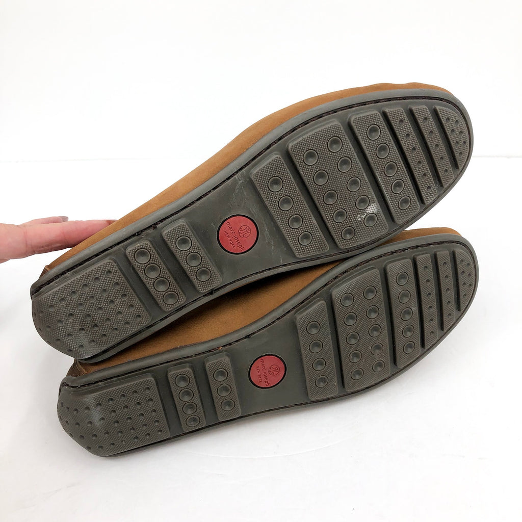 MARC JOSEPH NEW YORK Men's Nebraska Loafer 8.5 Havana Nubuck Leather Casual NIB