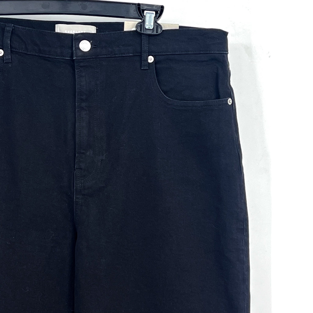 EVERLANE Women's The Way-High Jeans 28x27 US 6 Black Coal Straight Leg NWT