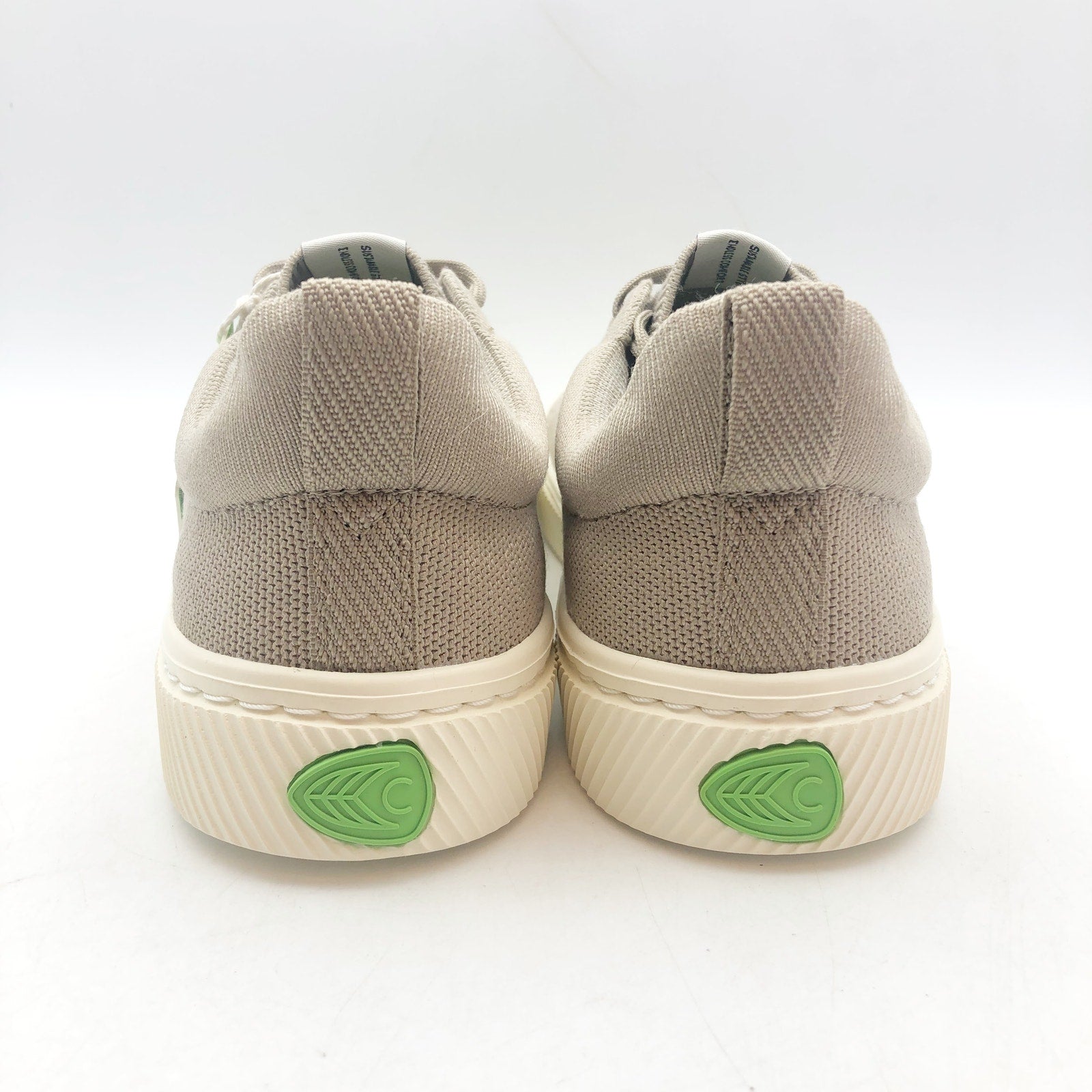Cariuma Unisex IBI Low Sneakers Womens 8.5 Mens 7 Tan Sand Bamboo Knit NIB