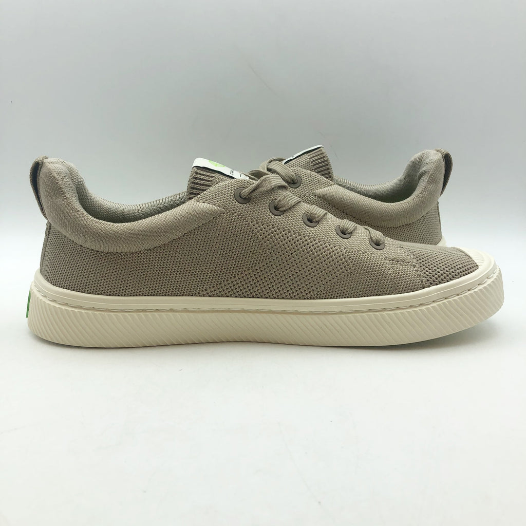 Cariuma Unisex IBI Low Sneakers Womens 8.5 Mens 7 Tan Sand Bamboo Knit NIB