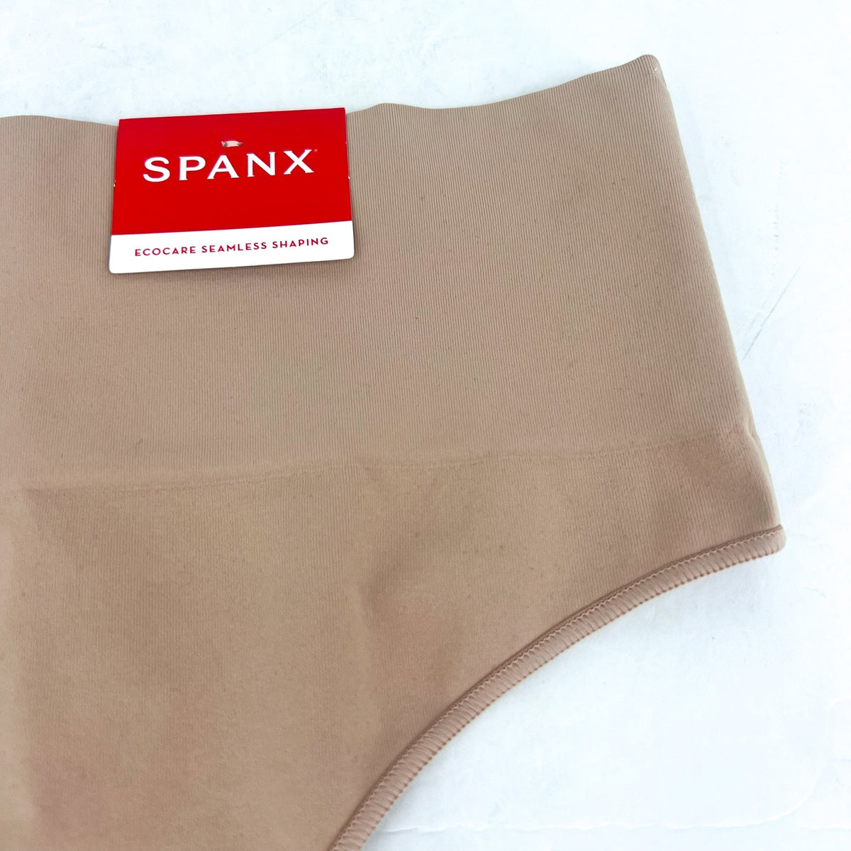 SPANX Women's EcoCare Seamless Shaping Thong Small Toasted Oatmeal 40048R NWT
