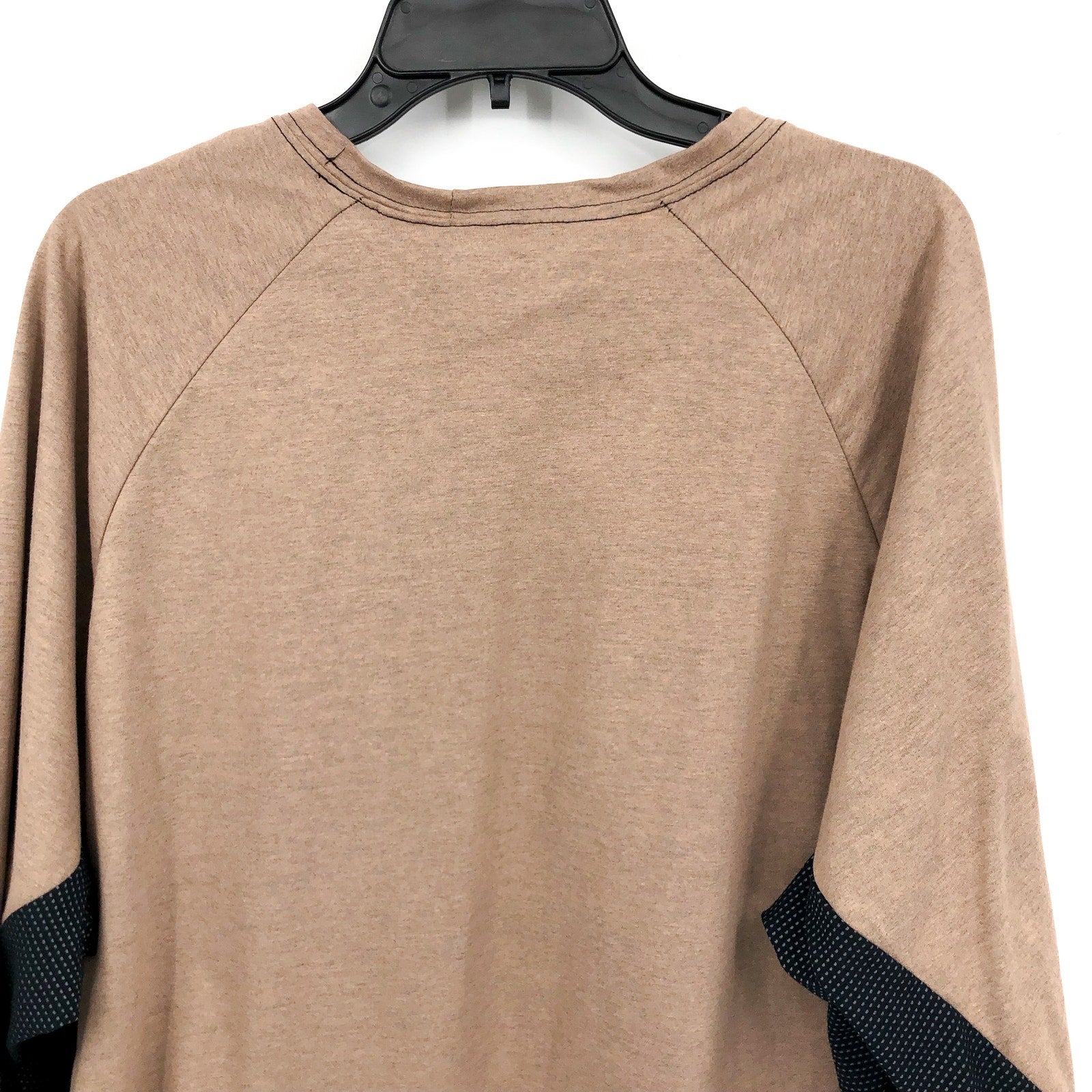 BULWARK Men’s FR Long Sleeve Shirt XXL Khaki Black Chest Pocket Base Layer NWT