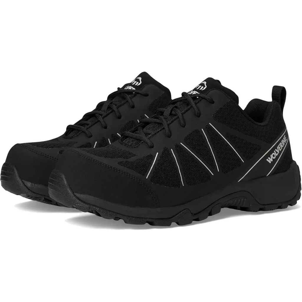 Wolverine Mens Amherst II CarbonMAX Work Shoe US 8.5 M Black Composite Toe NIB