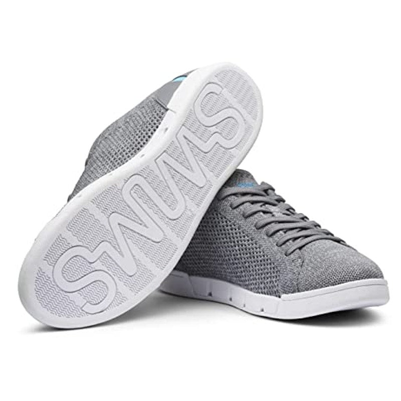 SWIMS Mens Tennis Knit 2.0 Casual Sneakers Size 8 EU 41 Grey Knit NWOB