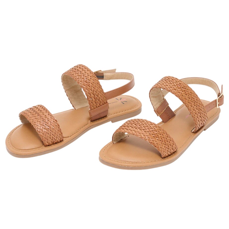 Isaac Mizrahi Live Womens Rosalyn Sandals Size 9 M EU 39 Brown Tan NIB