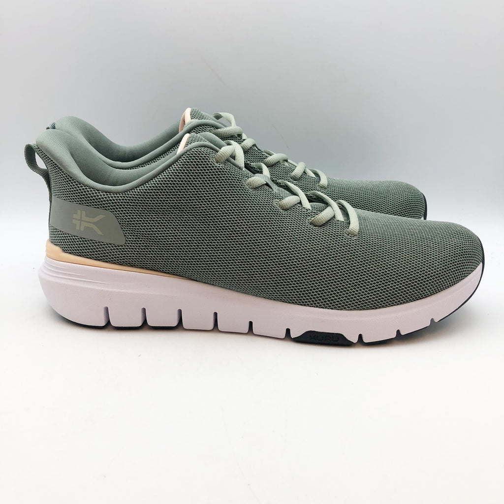 KURU Womens Flex Via Sneakers Size 11 Green Haze Light Apricot Athletic Shoe NIB
