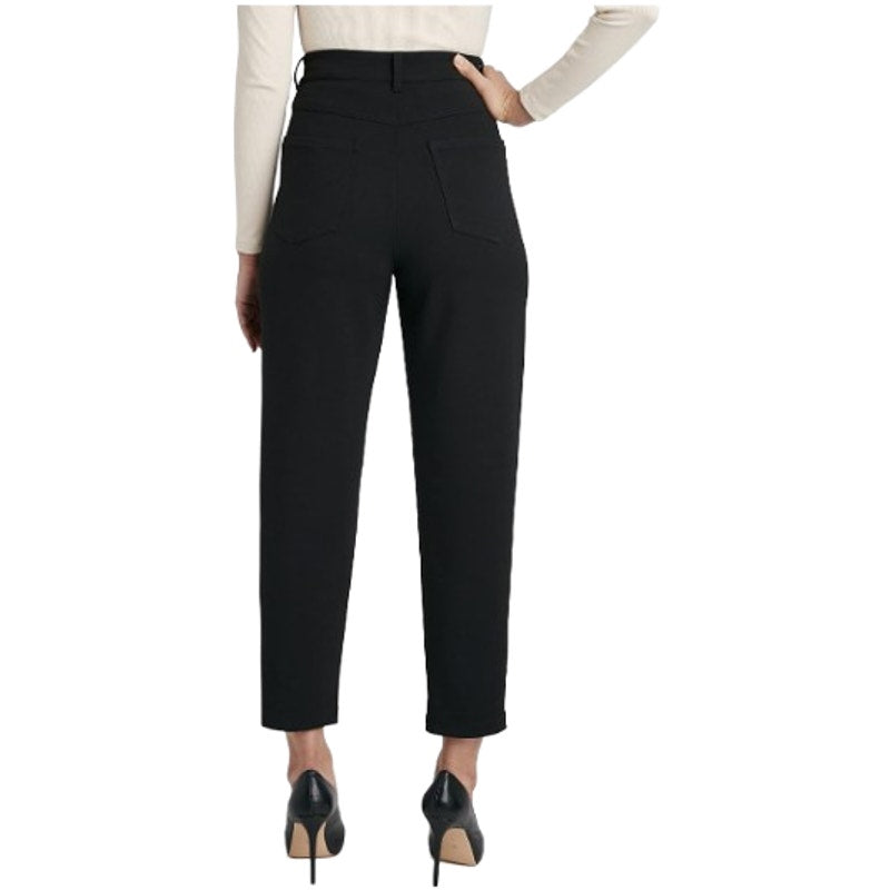 BCBGENERAION Women's Knit Ankle Pants Small Black Stretch Tapered Leg NWOT