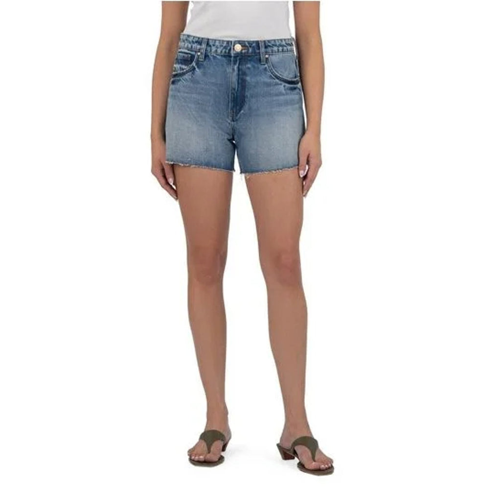 KUT FROM THE KLOTH Taylor Denim Shorts Size 2 Freedom Blue High Waist CutOff NWT