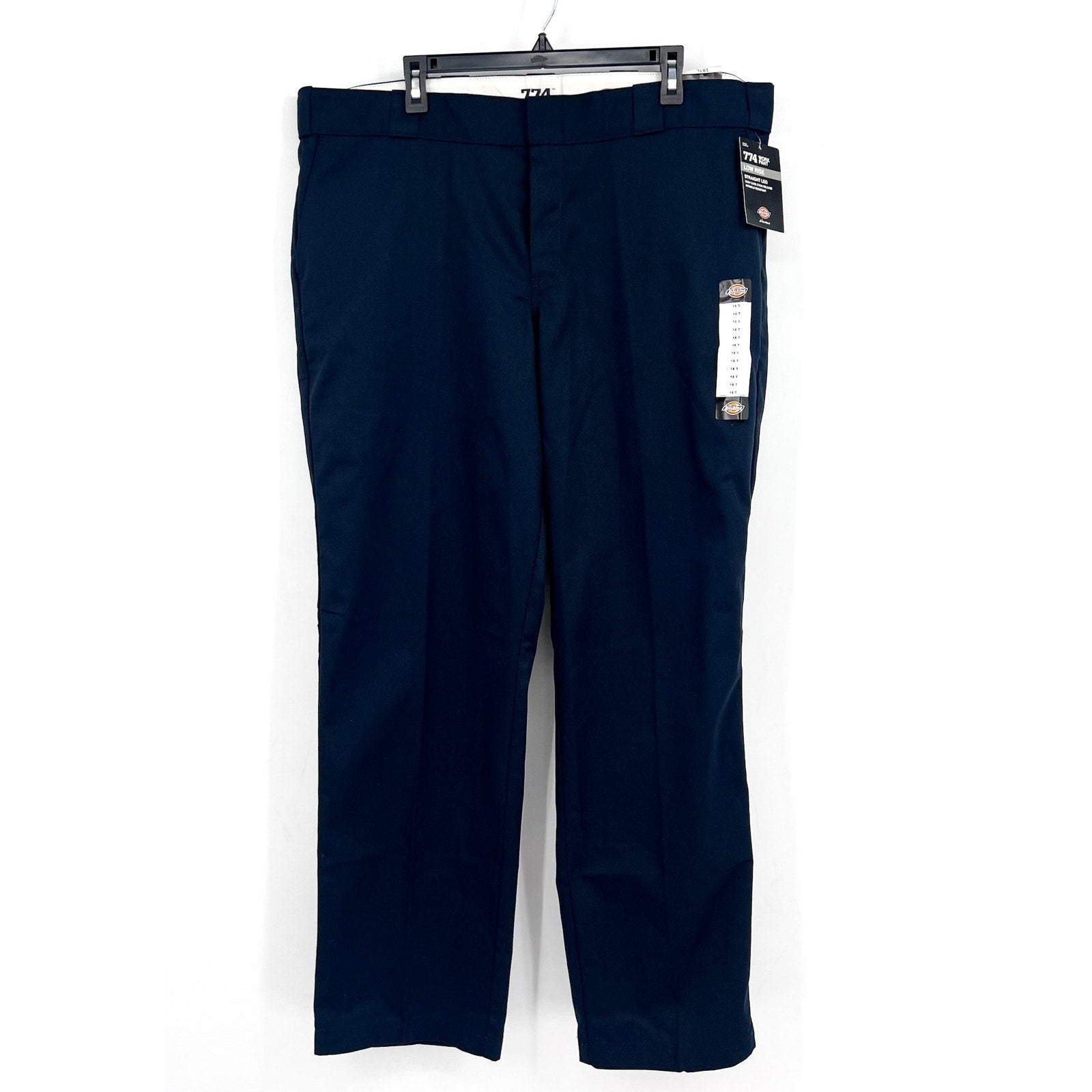 DICKIES Women's FLEX Original Fit Work Pants Size 18 Tall Navy Blue Twill NWT