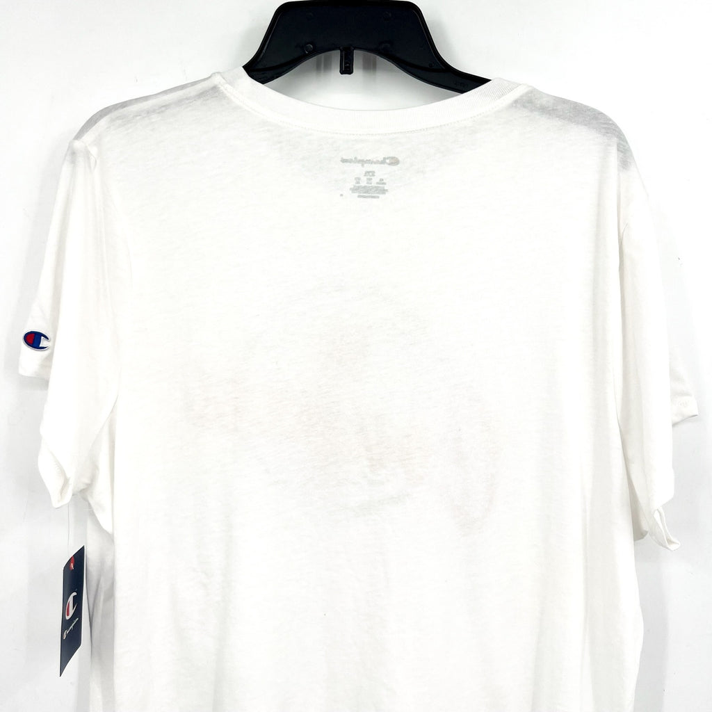 CHAMPION Women's UH Cougars Faux Crest T-shirt XXL White Red Short Sleeve NWT