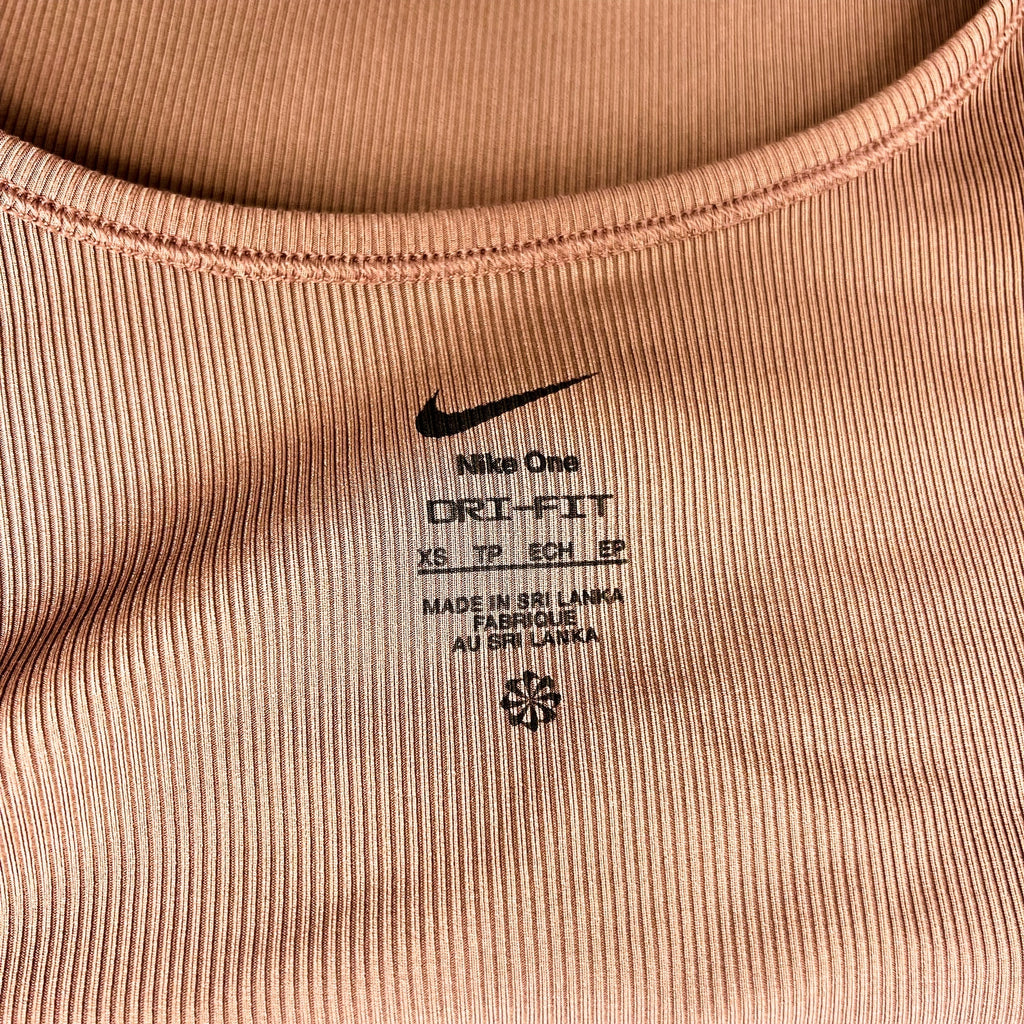 NIKE Women's One Dri-fit Scoop Neck Tank Dress XS Pink Smokey Mauve Skort NWT
