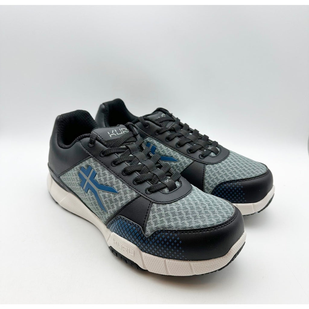 KURU Mens Quantum Athletic Shoes Size 8.5 WIDE Black White Gray Sneakers NWOB