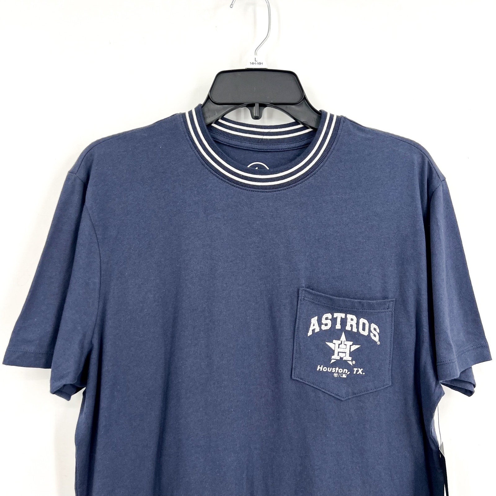 47 BRAND Mens Houston Astros Top Line Stewart Tee Small Blue Short Sleeve NWT