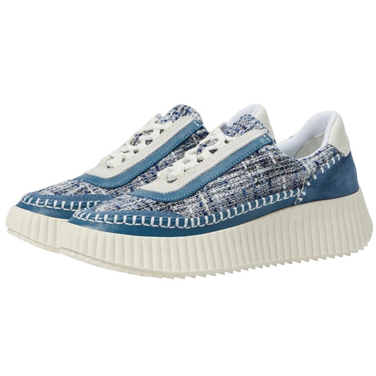 Dolce Vita Womens Dolen Sneakers US 8 Navy Blue Leather Lace-Up NIB