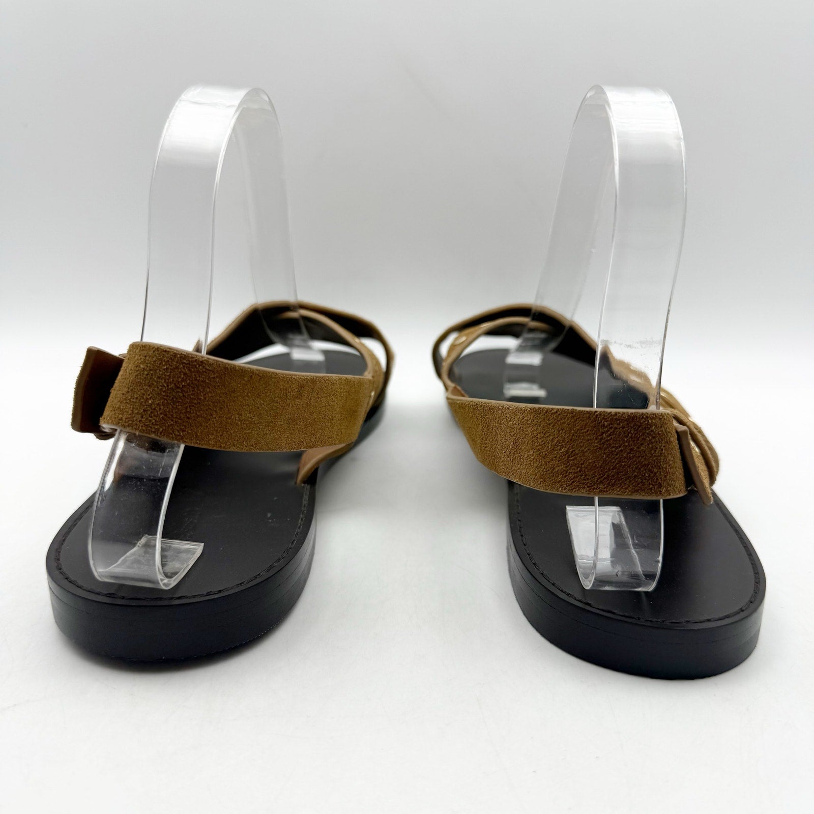 Madewell Womens Tuley Crossband Sandals US 9.5 M EU 39.5 Brown Leather NIB